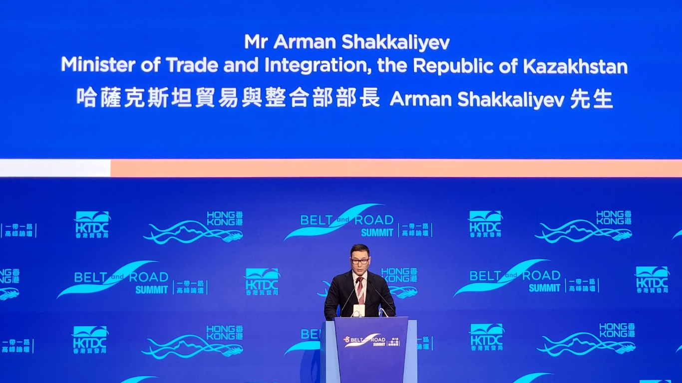 Kazakhstan's Minister of Trade and Integration, Arman Shakkaliyev